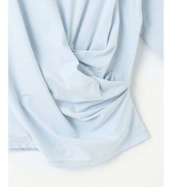 23区「【SLOW/一部店舗限定】MVSコットン カシュクール 5分丈 Tシャツ」|Tシャツ・カットソー|