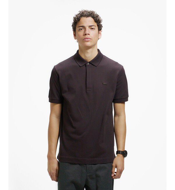 LACOSTE「『Le Paris Polo』レギュラーフィット　パリポロ 比翼ポロシャツ」|ポロシャツ|ブラウン系その他