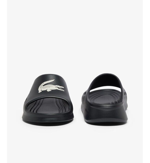 LACOSTE「レディース MEDUZ SLIDE 126 1 CFA 軽量 ワイドストラップ厚底スライドサンダル」|サンダル|