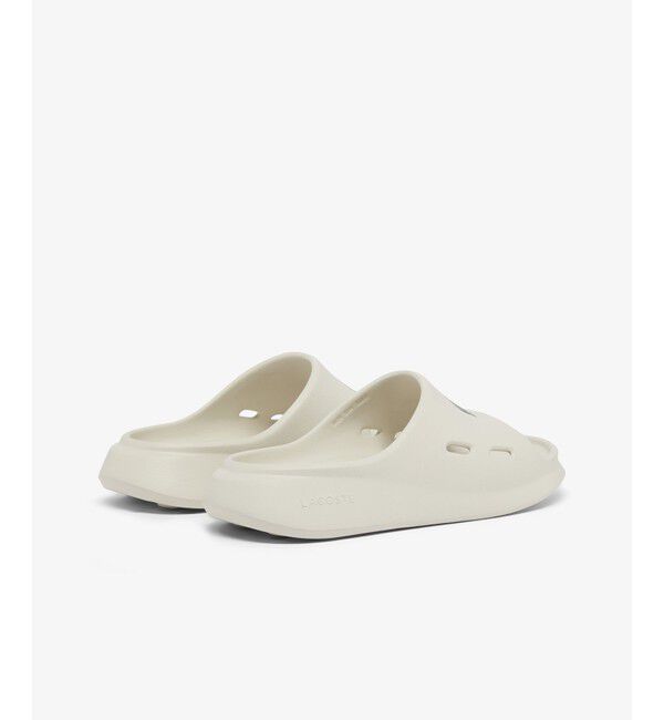 LACOSTE「レディース MEDUZ SLIDE 126 1 CFA 軽量 ワイドストラップ厚底スライドサンダル」|サンダル|
