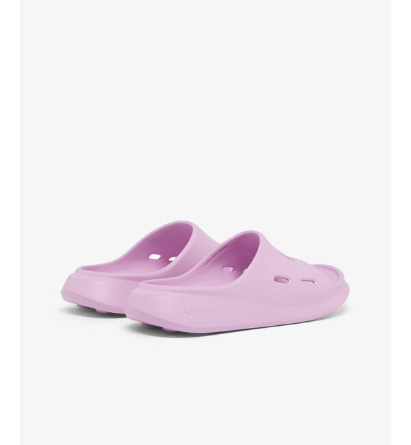 LACOSTE「レディース MEDUZ SLIDE 126 1 CFA 軽量 ワイドストラップ厚底スライドサンダル」|サンダル|