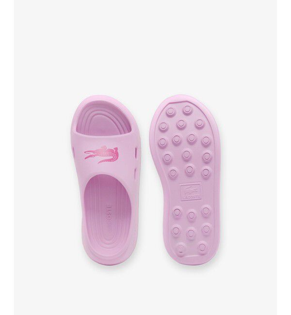 LACOSTE「レディース MEDUZ SLIDE 126 1 CFA 軽量 ワイドストラップ厚底スライドサンダル」|サンダル|