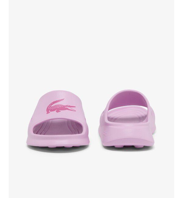 LACOSTE「レディース MEDUZ SLIDE 126 1 CFA 軽量 ワイドストラップ厚底スライドサンダル」|サンダル|