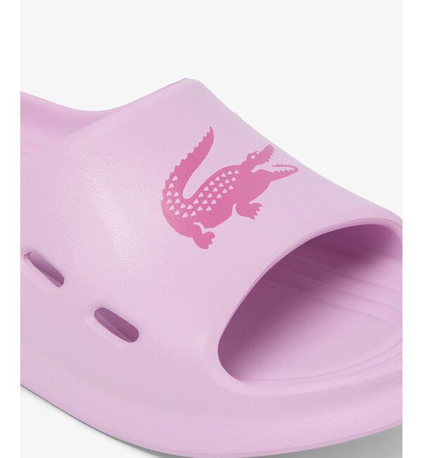 LACOSTE「レディース MEDUZ SLIDE 126 1 CFA 軽量 ワイドストラップ厚底スライドサンダル」|サンダル|