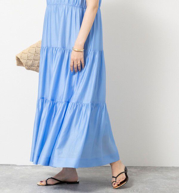 NOLLEY'S sophi「 【一部WEB限定カラー】ウォッシャブルシアーローンティアード2WAYワンピース」|ワンピース|