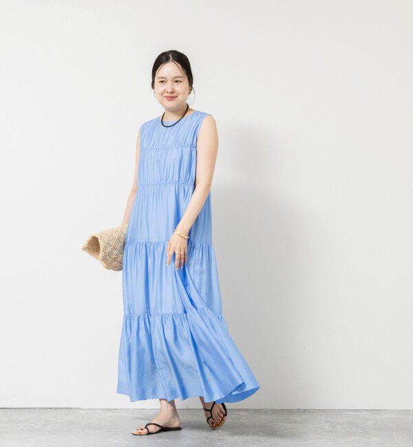 NOLLEY'S sophi「 【一部WEB限定カラー】ウォッシャブルシアーローンティアード2WAYワンピース」|ワンピース|