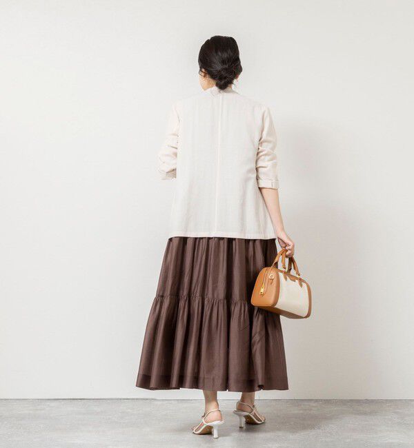 NOLLEY'S sophi「 【一部WEB限定カラー】ウォッシャブルシアーローンティアード2WAYワンピース」|ワンピース|