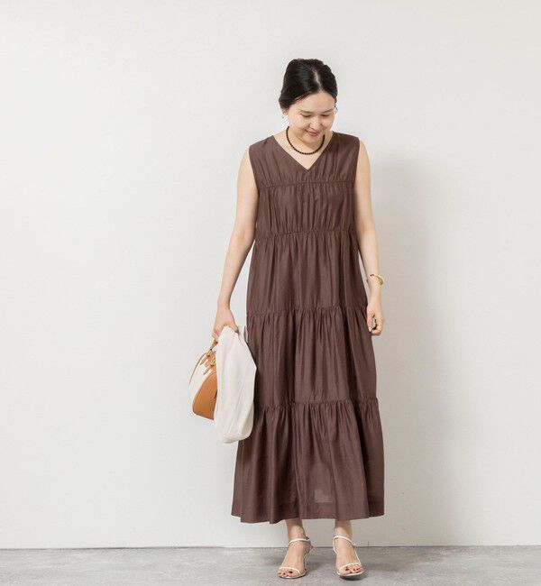 NOLLEY'S sophi「 【一部WEB限定カラー】ウォッシャブルシアーローンティアード2WAYワンピース」|ワンピース|