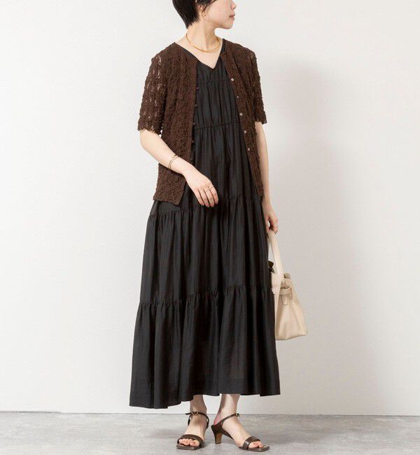 NOLLEY'S sophi「 【一部WEB限定カラー】ウォッシャブルシアーローンティアード2WAYワンピース」|ワンピース|