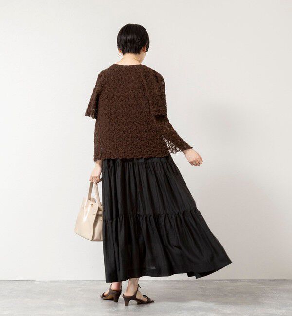 NOLLEY'S sophi「 【一部WEB限定カラー】ウォッシャブルシアーローンティアード2WAYワンピース」|ワンピース|