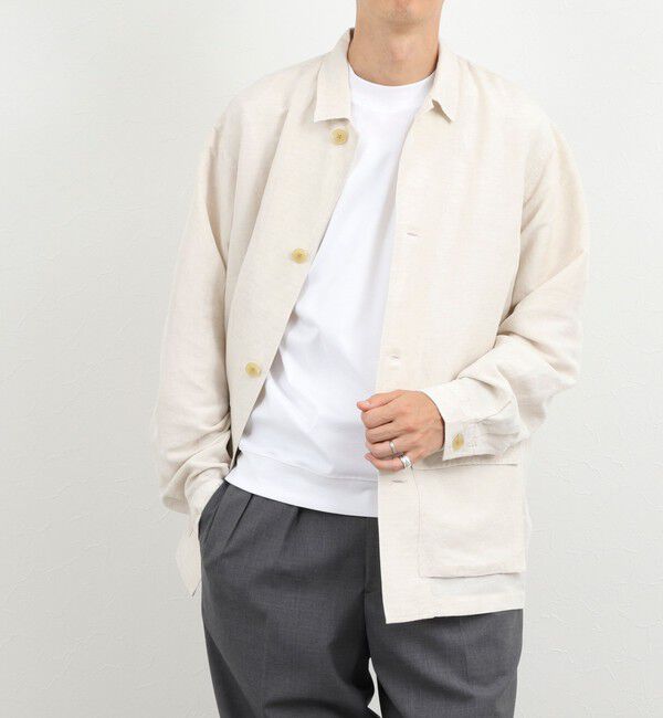 NOLLEY'S goodman「Li/R リネンレーヨン シャツブルゾン 26SS」|ブルゾン・スタジャン|