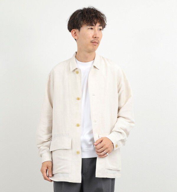 NOLLEY'S goodman「Li/R リネンレーヨン シャツブルゾン 26SS」|ブルゾン・スタジャン|
