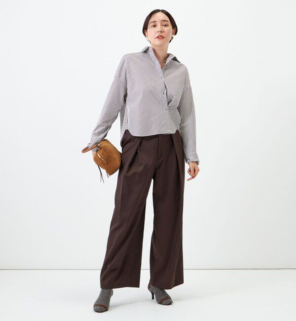 NOLLEY'S「ウォッシャブルMY STANDARDショートシャツ」|シャツ・ブラウス|