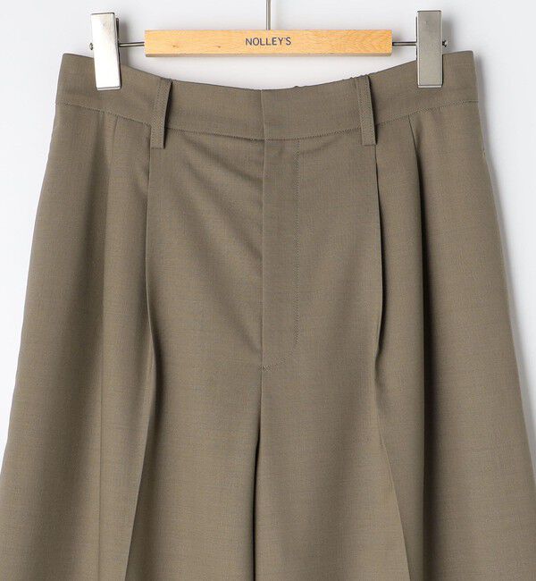 NOLLEY'S「【一部WEB限定サイズ】《抗ピル/防シワ》ウォッシャブルポリウール梳毛タックワイドパンツ」|その他|