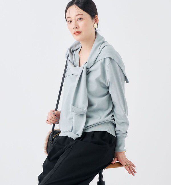 NOLLEY'S「【一部WEB限定サイズ】《抗ピル/防シワ》ウォッシャブルポリウール梳毛タックワイドパンツ」|その他|