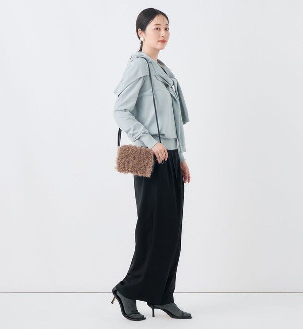 NOLLEY'S「【一部WEB限定サイズ】《抗ピル/防シワ》ウォッシャブルポリウール梳毛タックワイドパンツ」|その他|