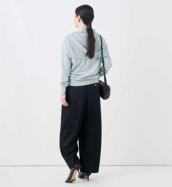 NOLLEY'S「【一部WEB限定サイズ】《抗ピル/防シワ》ウォッシャブルポリウール梳毛タックワイドパンツ」|その他|
