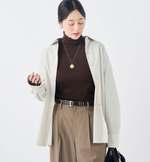 NOLLEY'S「MY STANDARDシャツ」|シャツ・ブラウス|ベージュ