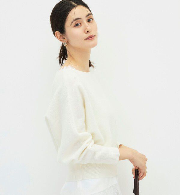 NOLLEY'S sophi「【BECシリーズ】カシミヤ混紡毛ショート丈プルオーバー」|ニット・セーター|
