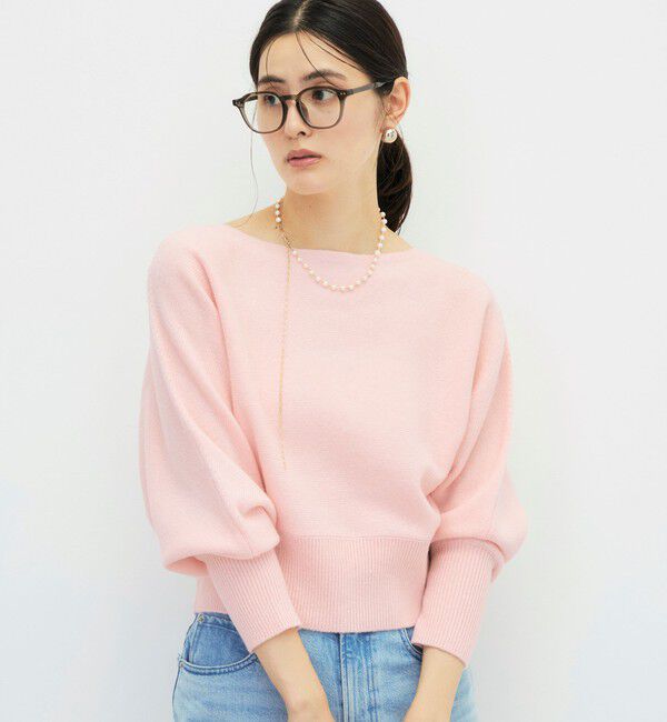 NOLLEY'S sophi「【BECシリーズ】カシミヤ混紡毛ショート丈プルオーバー」|ニット・セーター|ベビーピンク
