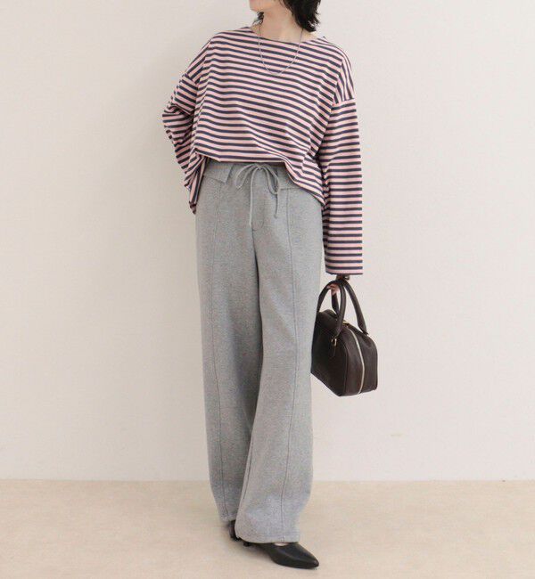 fredy emue「ボーダーハートパッチプルオーバーカットソー」|Tシャツ・カットソー|