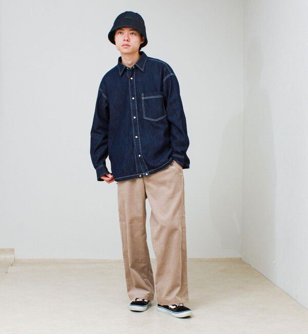 GLOSTER「【デニムのようでデニムじゃない】NON DENIM SHIRTS ノンデニムシャツ」|シャツ・ブラウス|
