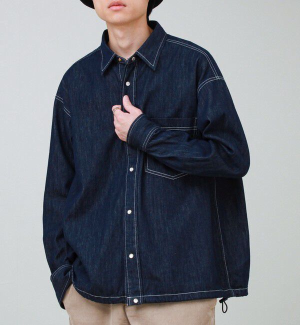 GLOSTER「【デニムのようでデニムじゃない】NON DENIM SHIRTS ノンデニムシャツ」|シャツ・ブラウス|