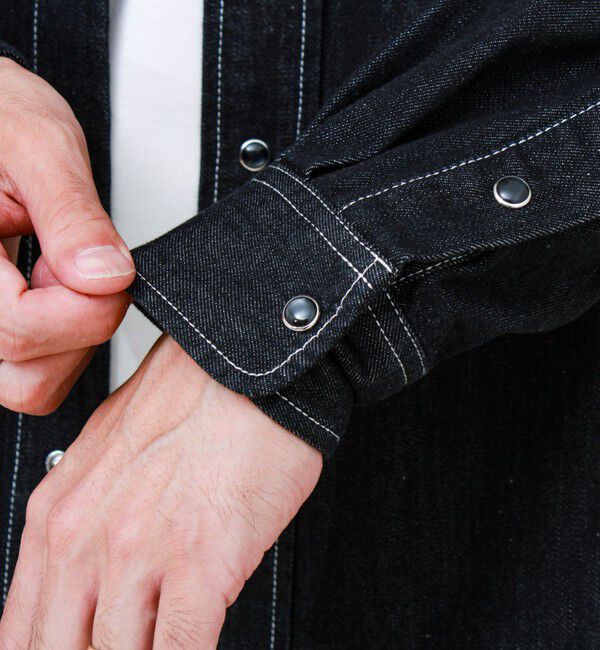 GLOSTER「【デニムのようでデニムじゃない】NON DENIM SHIRTS ノンデニムシャツ」|シャツ・ブラウス|