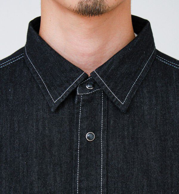GLOSTER「【デニムのようでデニムじゃない】NON DENIM SHIRTS ノンデニムシャツ」|シャツ・ブラウス|