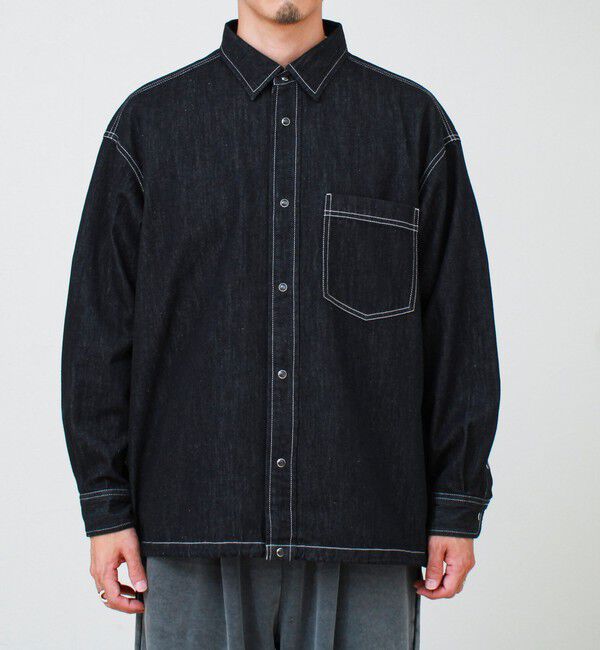 GLOSTER「【デニムのようでデニムじゃない】NON DENIM SHIRTS ノンデニムシャツ」|シャツ・ブラウス|