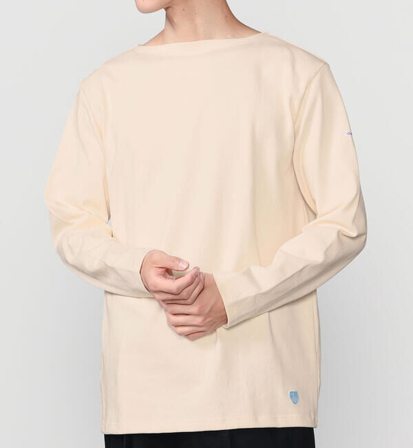 ORCIVAL「ORCIVAL | コットンロード ボートネック フレンチバスクTシャツ MEN」|Tシャツ・カットソー|ECRU