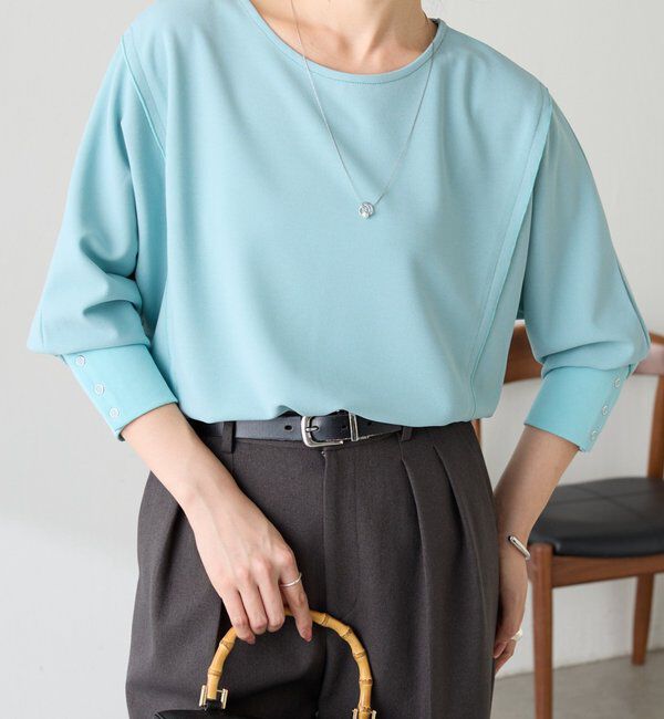  「シアー切替カットジョーゼットプルオーバー」|Tシャツ・カットソー|ミント