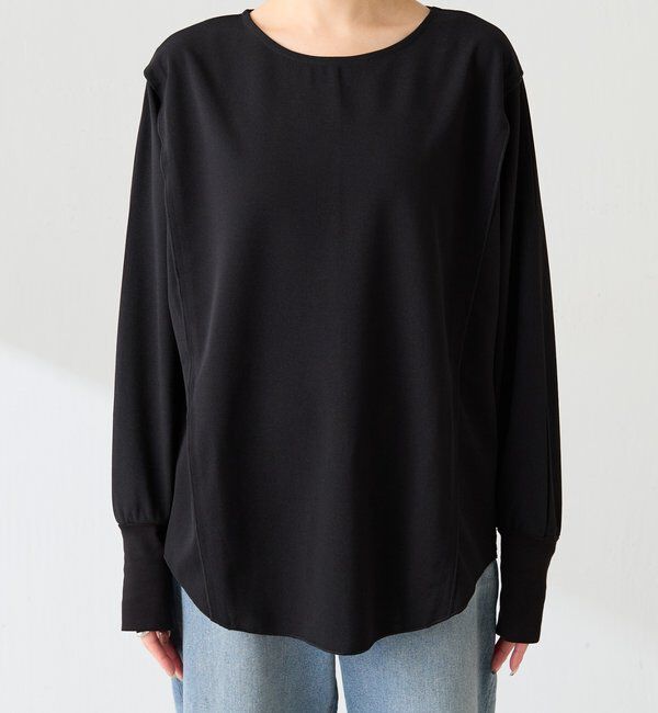  「シアー切替カットジョーゼットプルオーバー」|Tシャツ・カットソー|