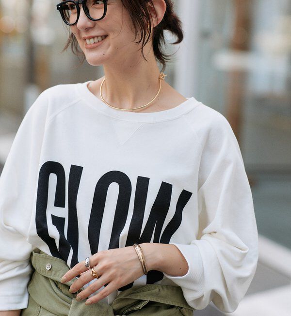  「【Yossshiiii企画】GLOWカットオフスウェット」|Tシャツ・カットソー|オフホワイト