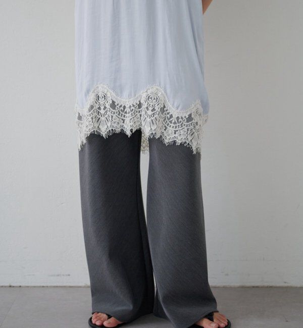  「ダブルクロスワイドパンツ」|チノ|