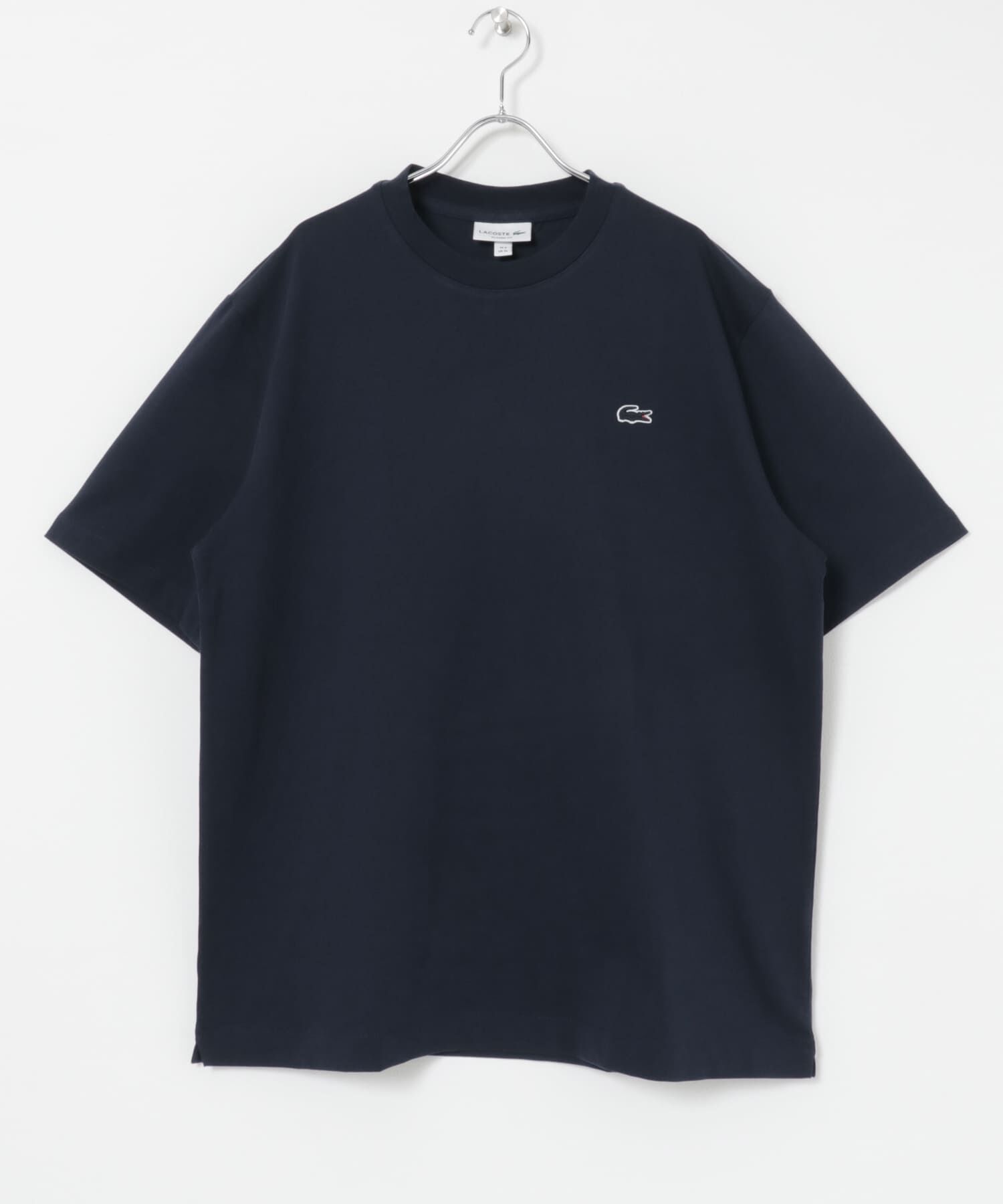 URBAN RESEARCH「LACOSTE　アウトラインクロッククルーネックTシャツ」|Tシャツ・カットソー|ネイビー
