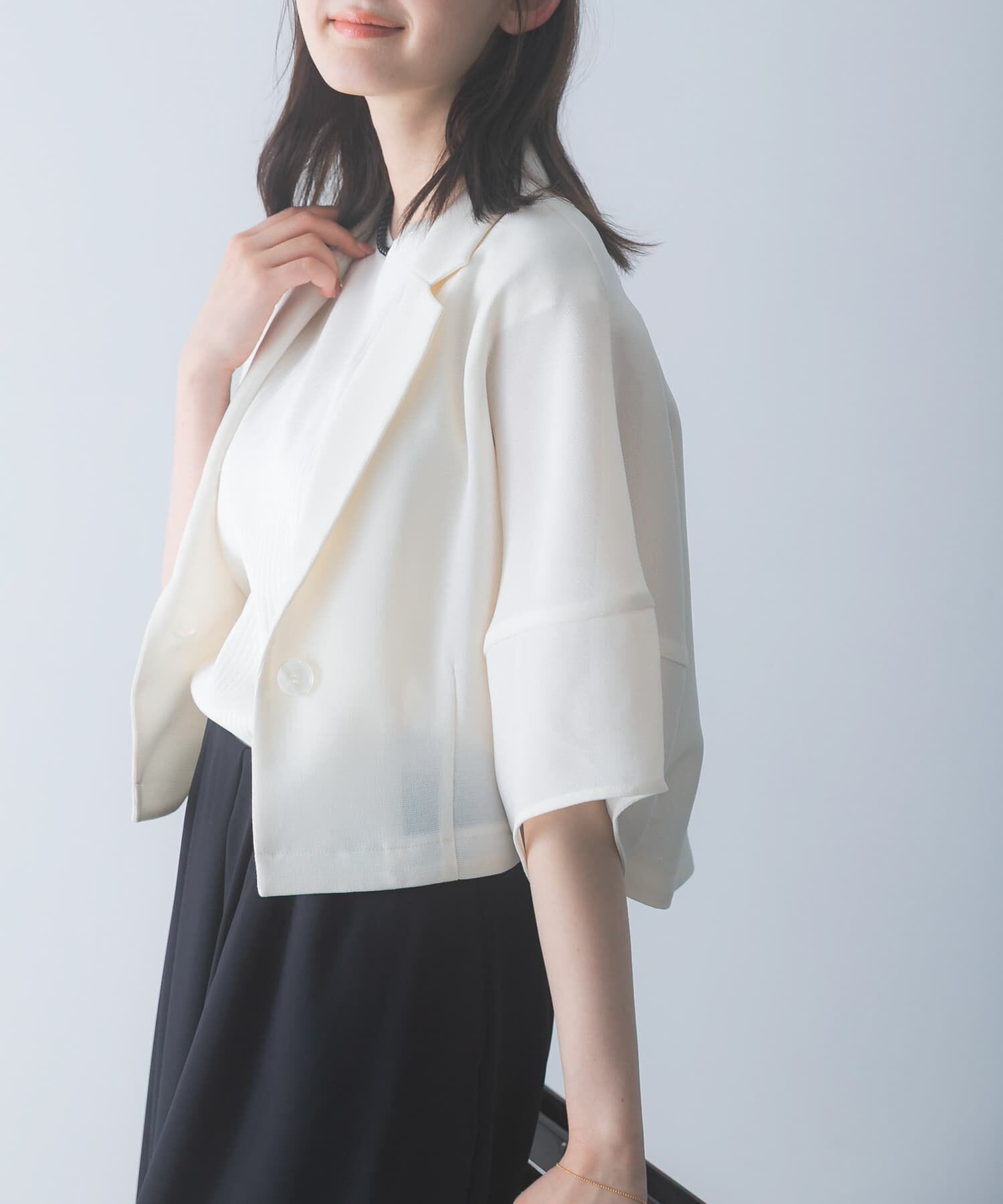 URBAN RESEARCH ROSSO「ウォッシャブルドライメッシュジャケット」|その他|オフホワイト