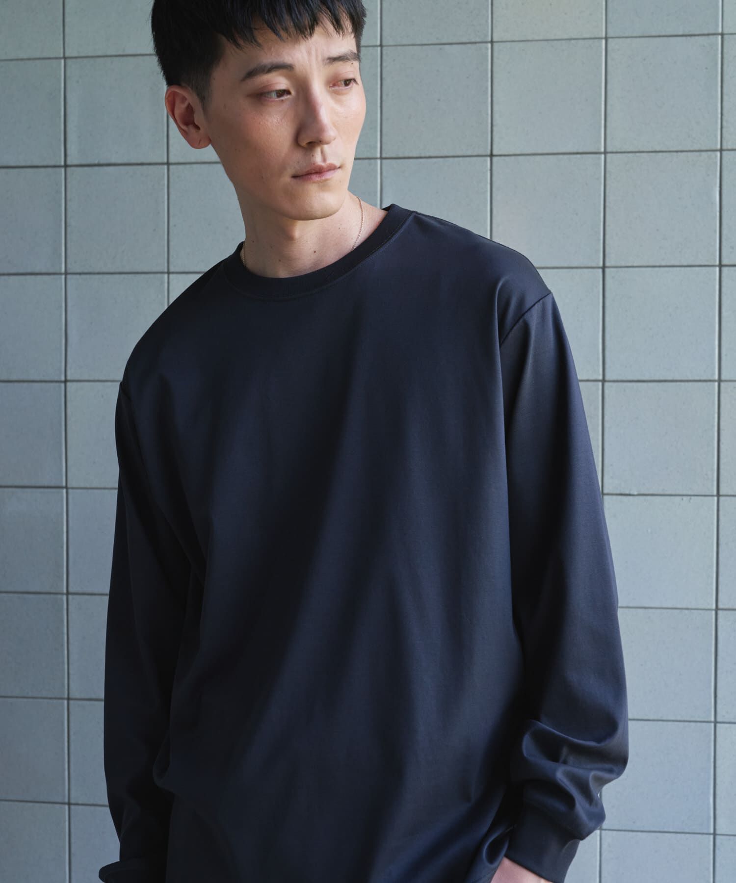 URBAN RESEARCH DOORS「『UR TECH』完声ロングスリーブクルーネックTシャツ」|Tシャツ・カットソー|