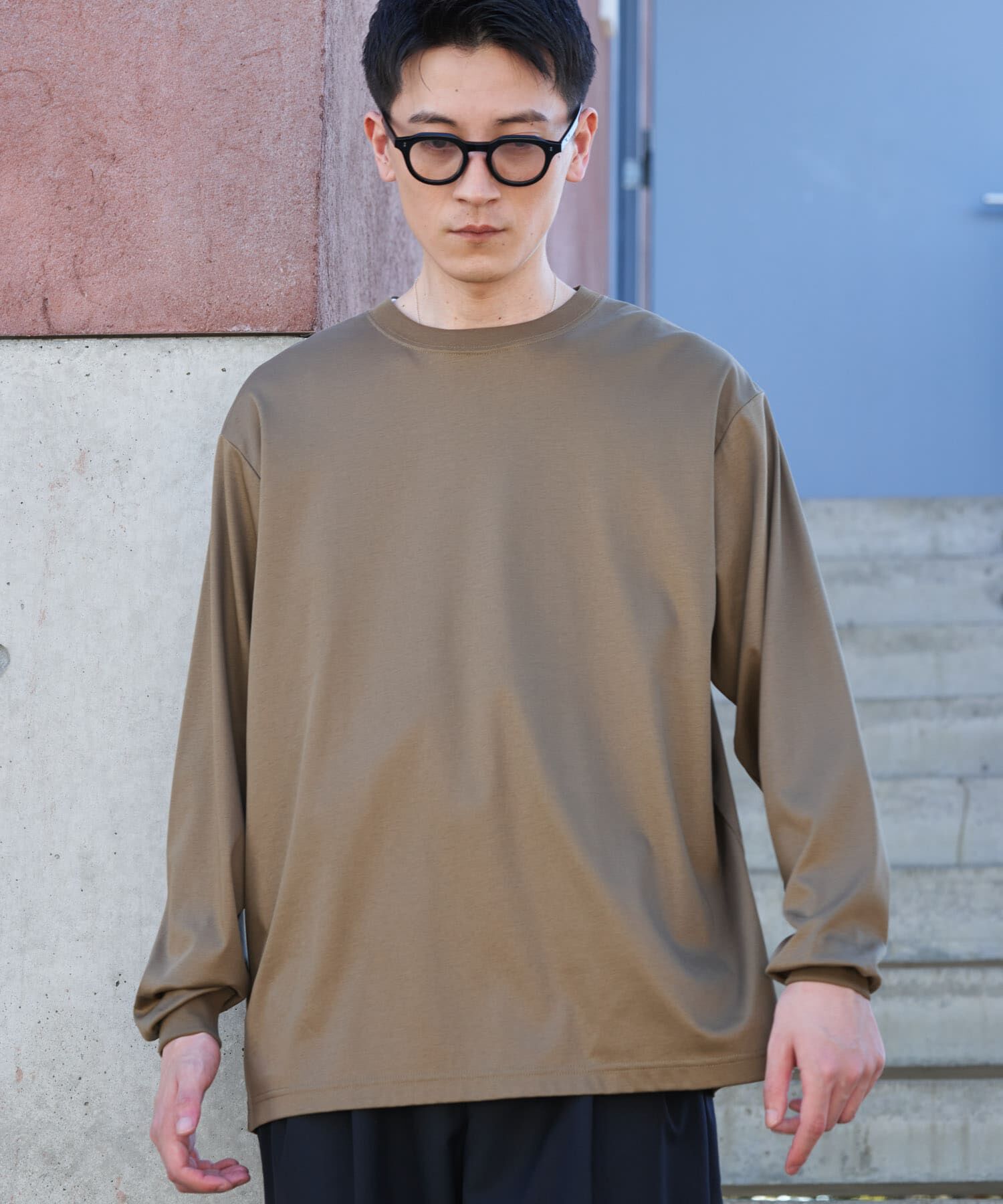 URBAN RESEARCH DOORS「『UR TECH』完声ロングスリーブクルーネックTシャツ」|Tシャツ・カットソー|