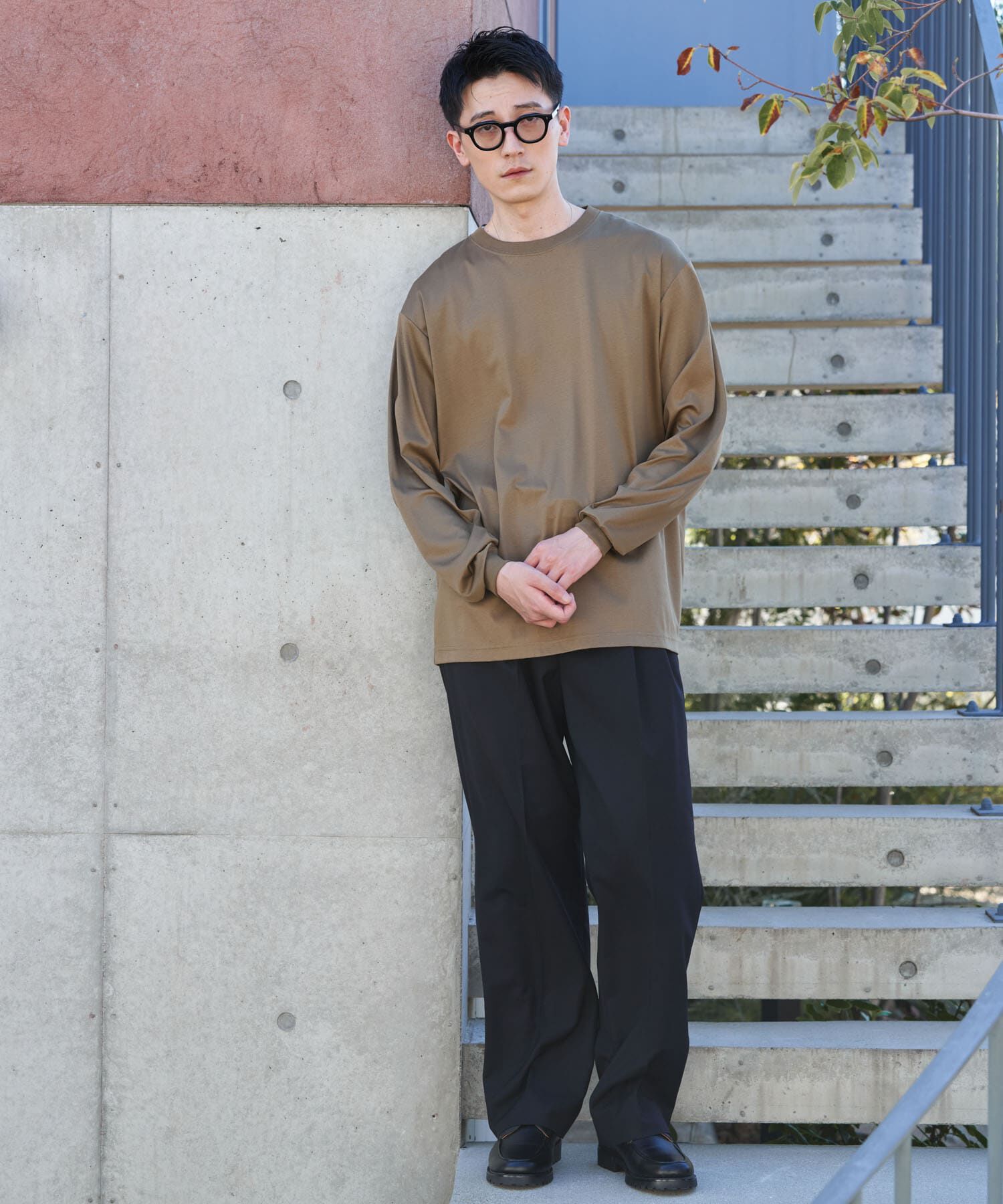 URBAN RESEARCH DOORS「『UR TECH』完声ロングスリーブクルーネックTシャツ」|Tシャツ・カットソー|