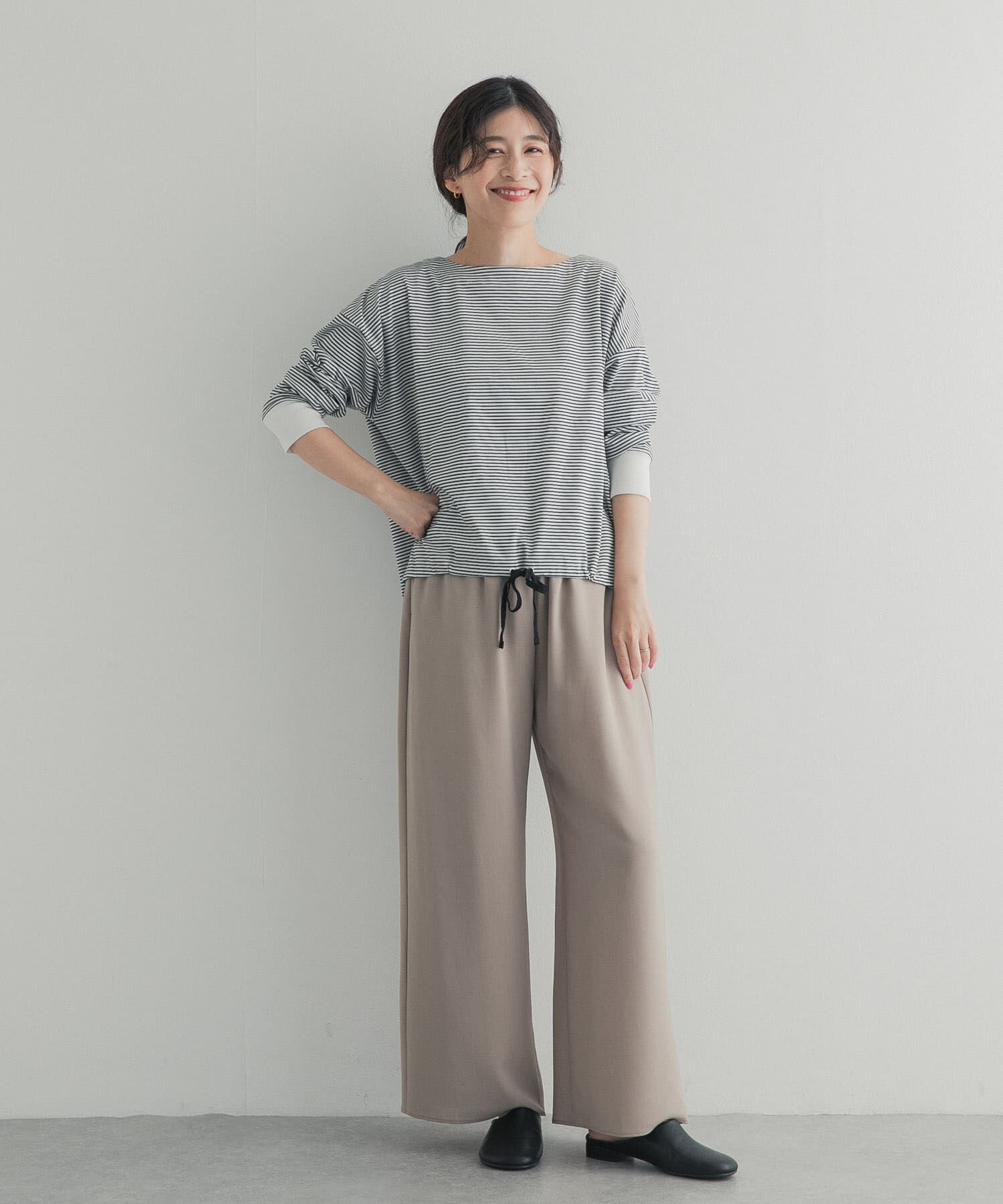 URBAN RESEARCH DOORS「『UR TECH』完声シルケットドロストプルオーバー」|Tシャツ・カットソー|