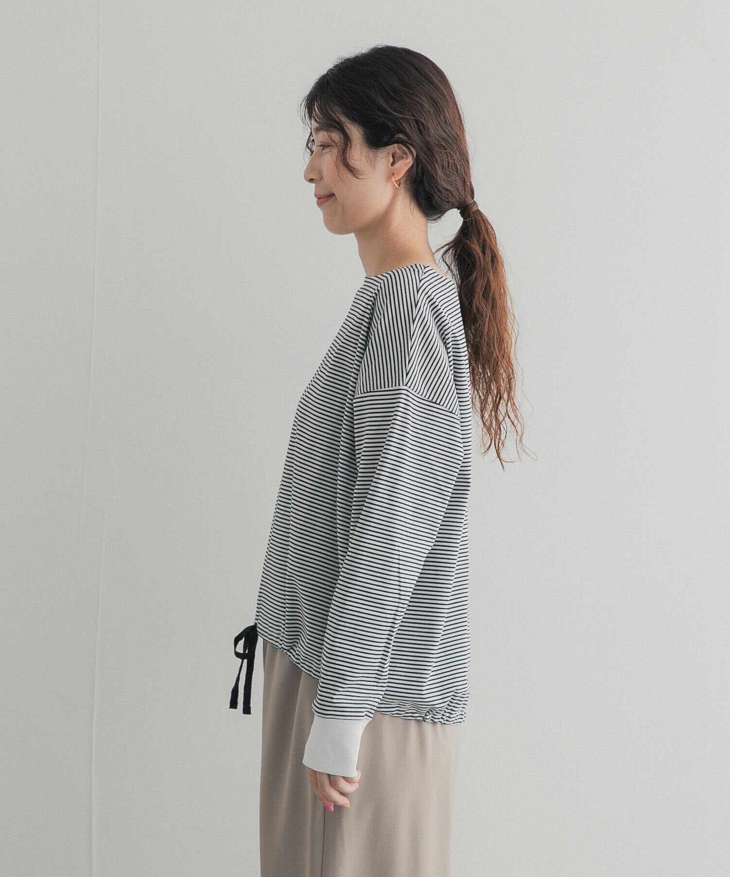 URBAN RESEARCH DOORS「『UR TECH』完声シルケットドロストプルオーバー」|Tシャツ・カットソー|