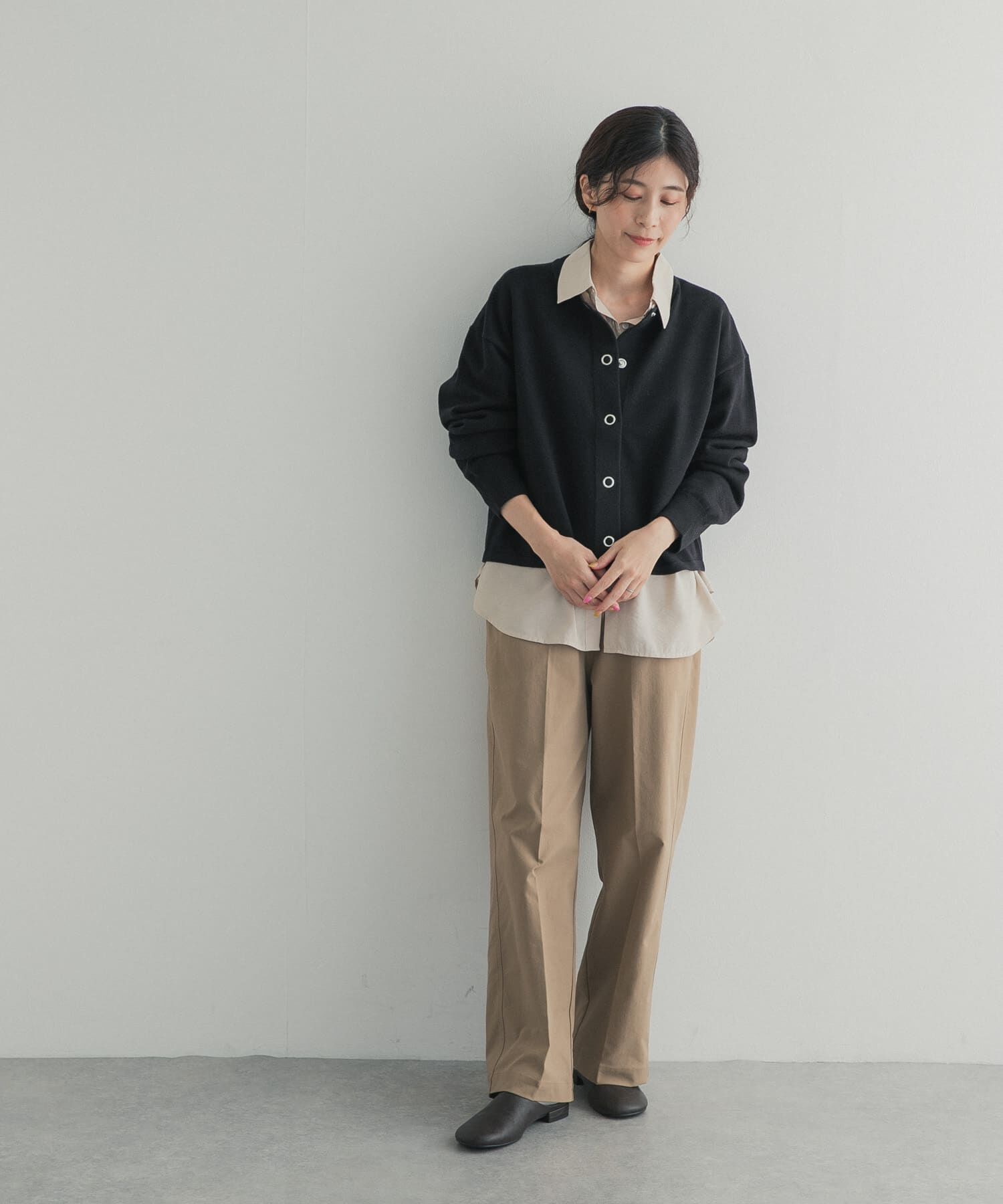 URBAN RESEARCH DOORS「『UR TECH 200日ニット』リングドットカーディガン」|カーディガン|