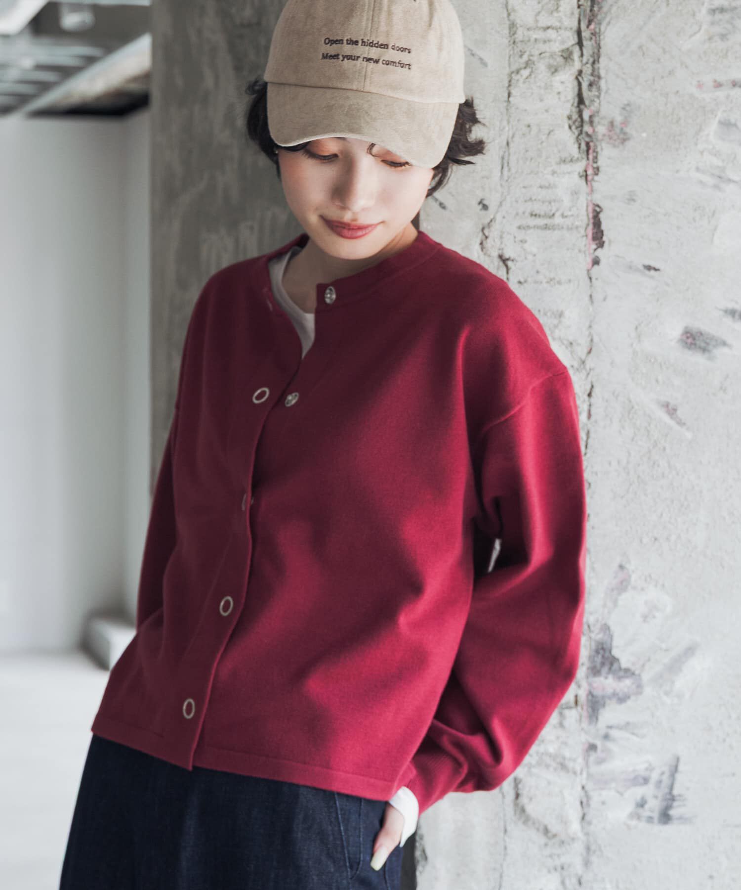 URBAN RESEARCH DOORS「『UR TECH 200日ニット』リングドットカーディガン」|カーディガン|