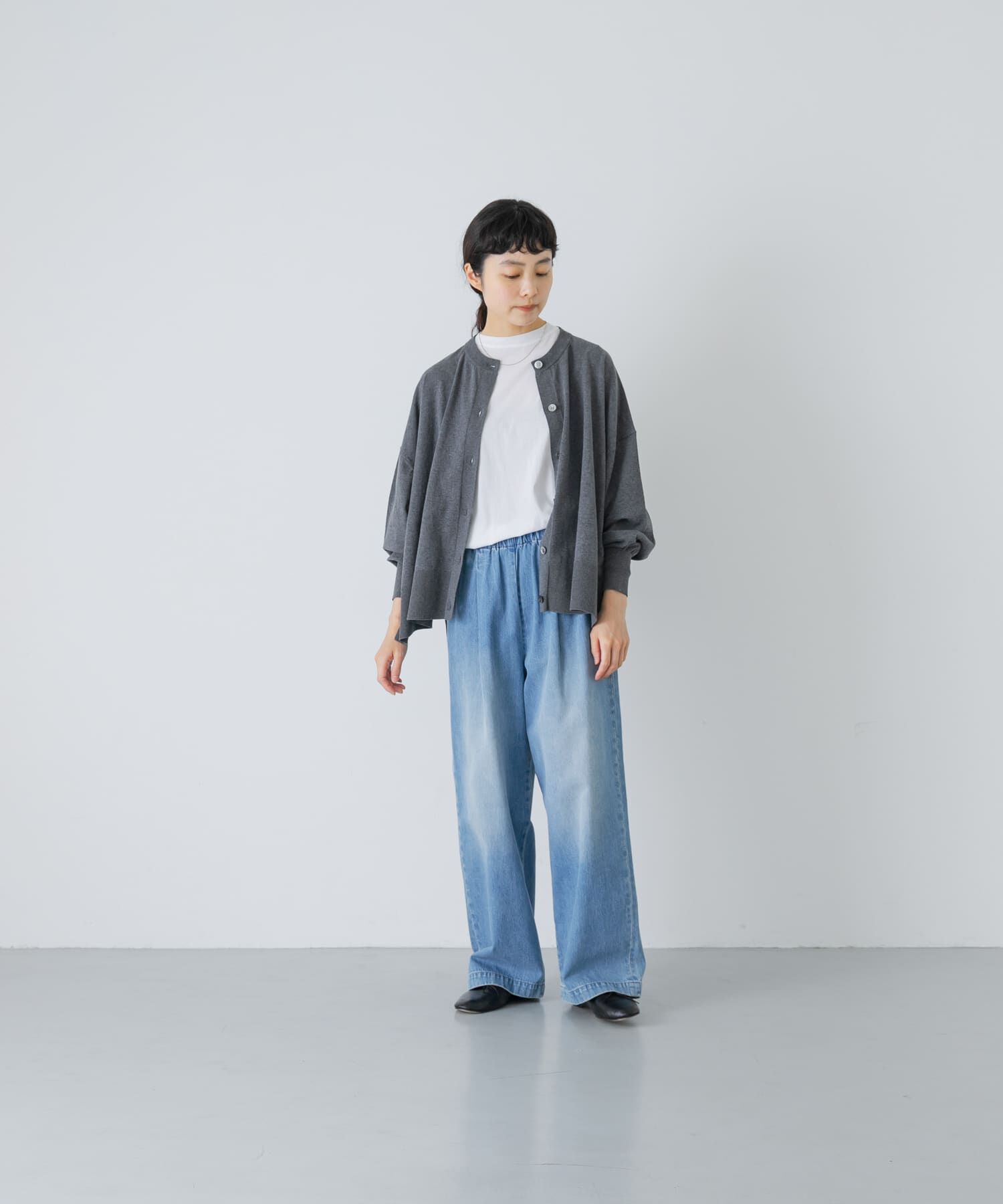 かぐれ「ハイツイストコットンワイドカーディガン」|カーディガン|