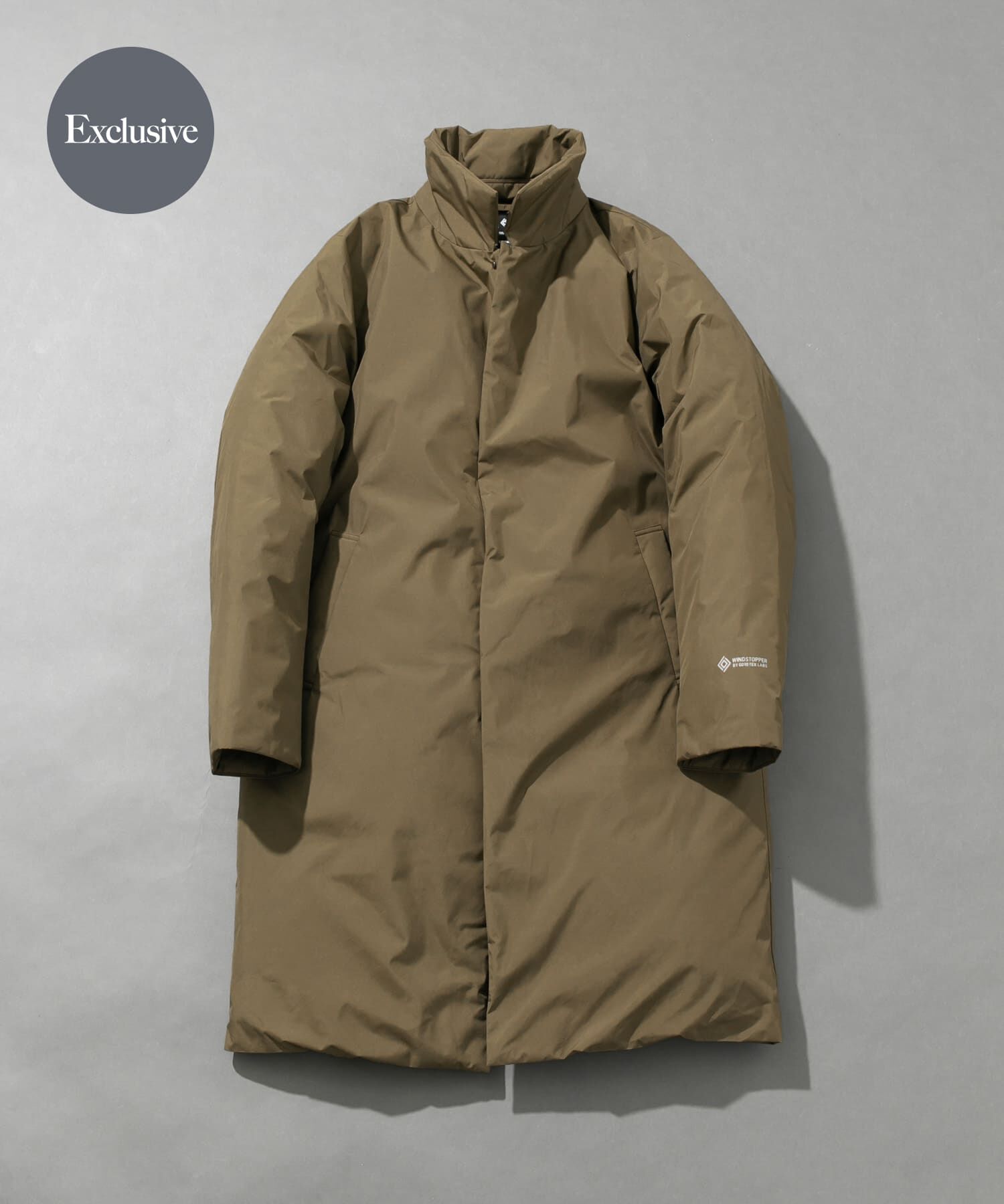 URBAN RESEARCH ROSSO「『別注』+phenix　WINDSTOPPER by GORE-TEX LABS スタンドダウンコート」|ダウン|ブラウン