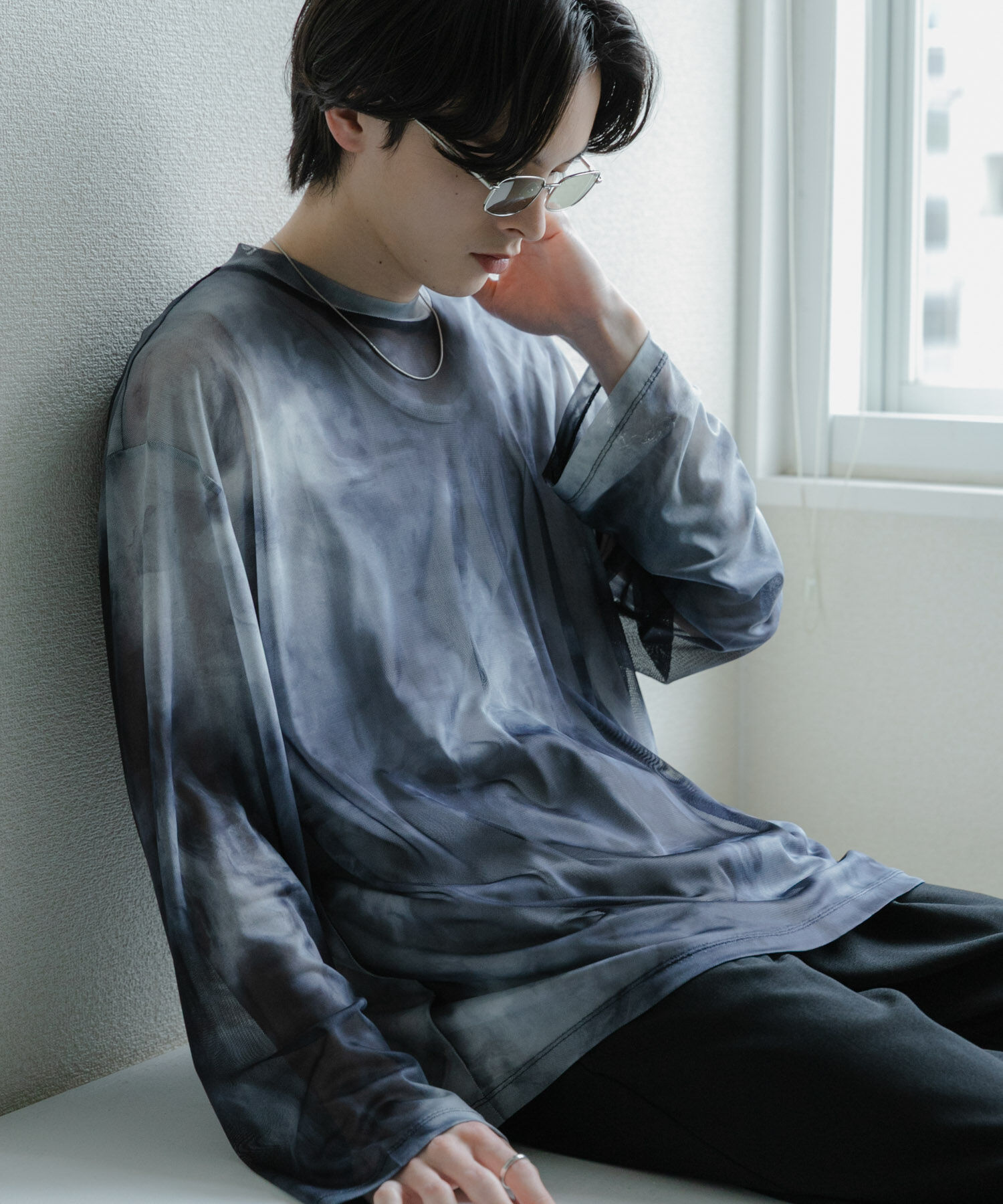 SENSE OF PLACE by URBAN RESEARCH「アソートシアーロングTシャツ」|その他|ブラック系その他