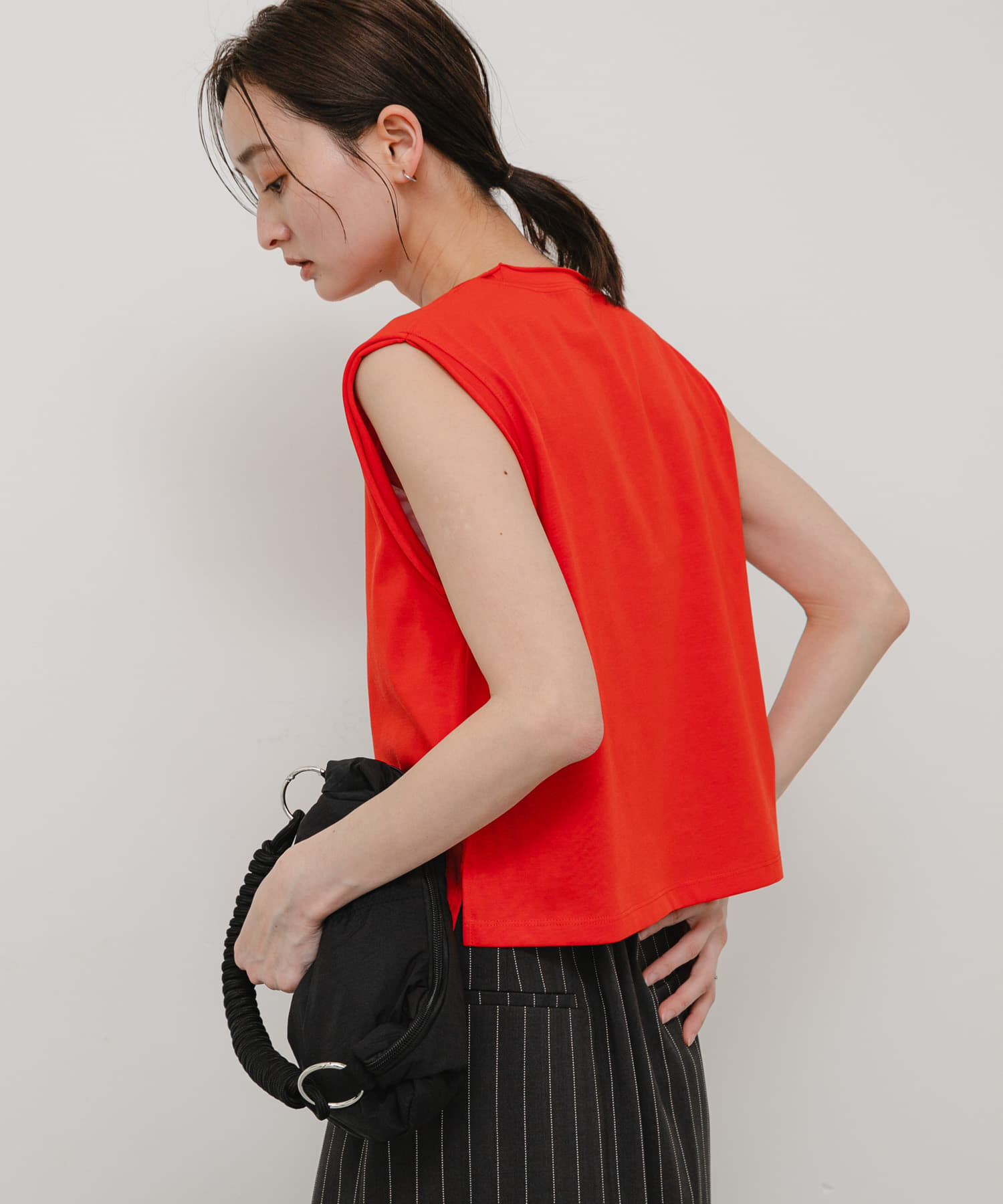 SENSE OF PLACE by URBAN RESEARCH「『汗ジミ防止』SKINProofノースリーブロールTシャツ」|タンクトップ|
