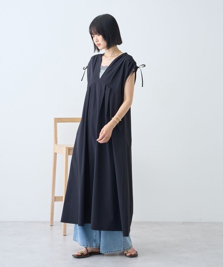 AMERICAN HOLIC「【マルチ機能】Vネックドロストショルダーワンピース」|ワンピース|