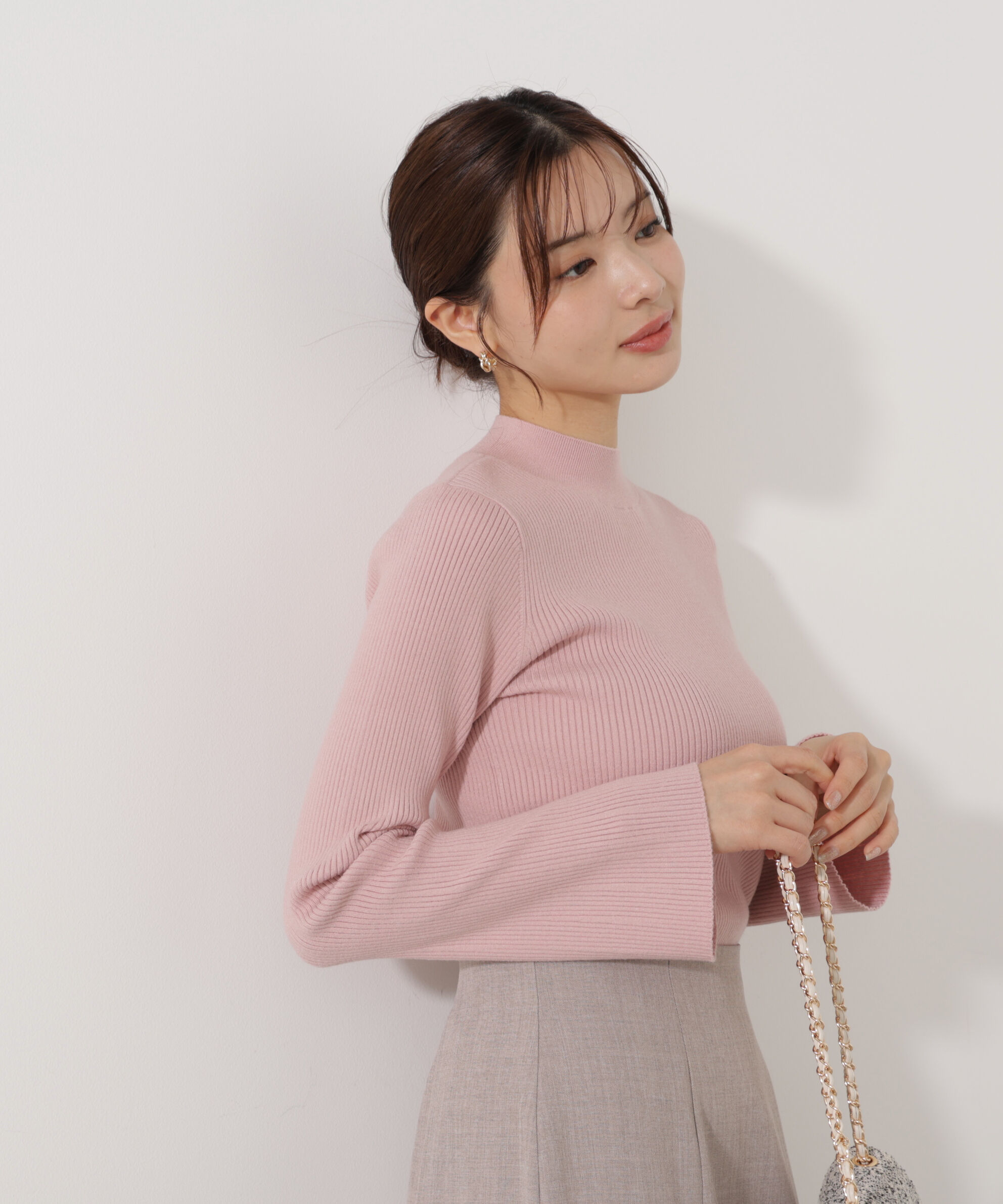 PROPORTION BODY DRESSING「モックネックベーシックニット」|ニット・セーター|